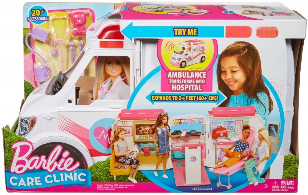 Clinique mobile d'ambulance Barbie - Mattel FRM19 WB1